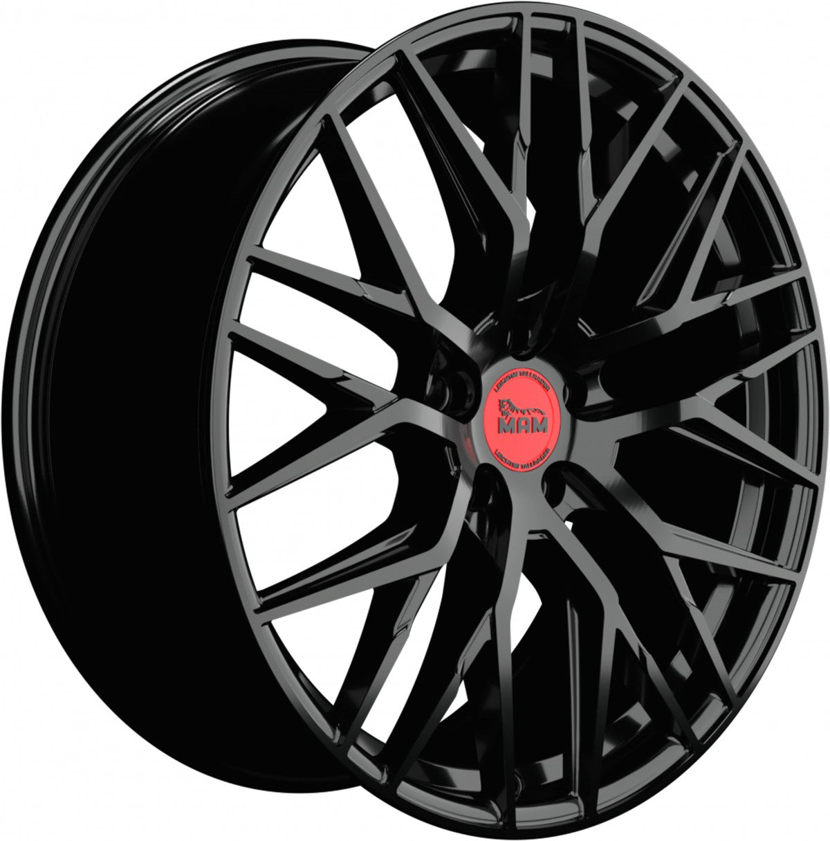 MAM RS4 black painted Alufelge 8x18 Zoll ET35 LK 5x120 ML72.6 – Bild 3