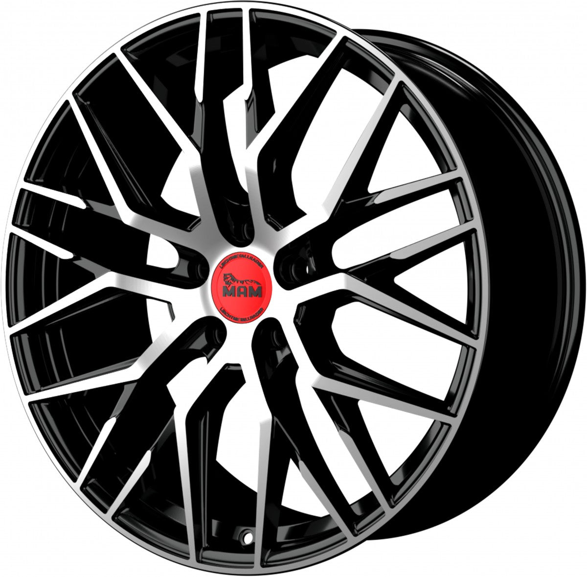MAM RS4 black front polish 8x18 ET35 - LK5/120 ML72.6