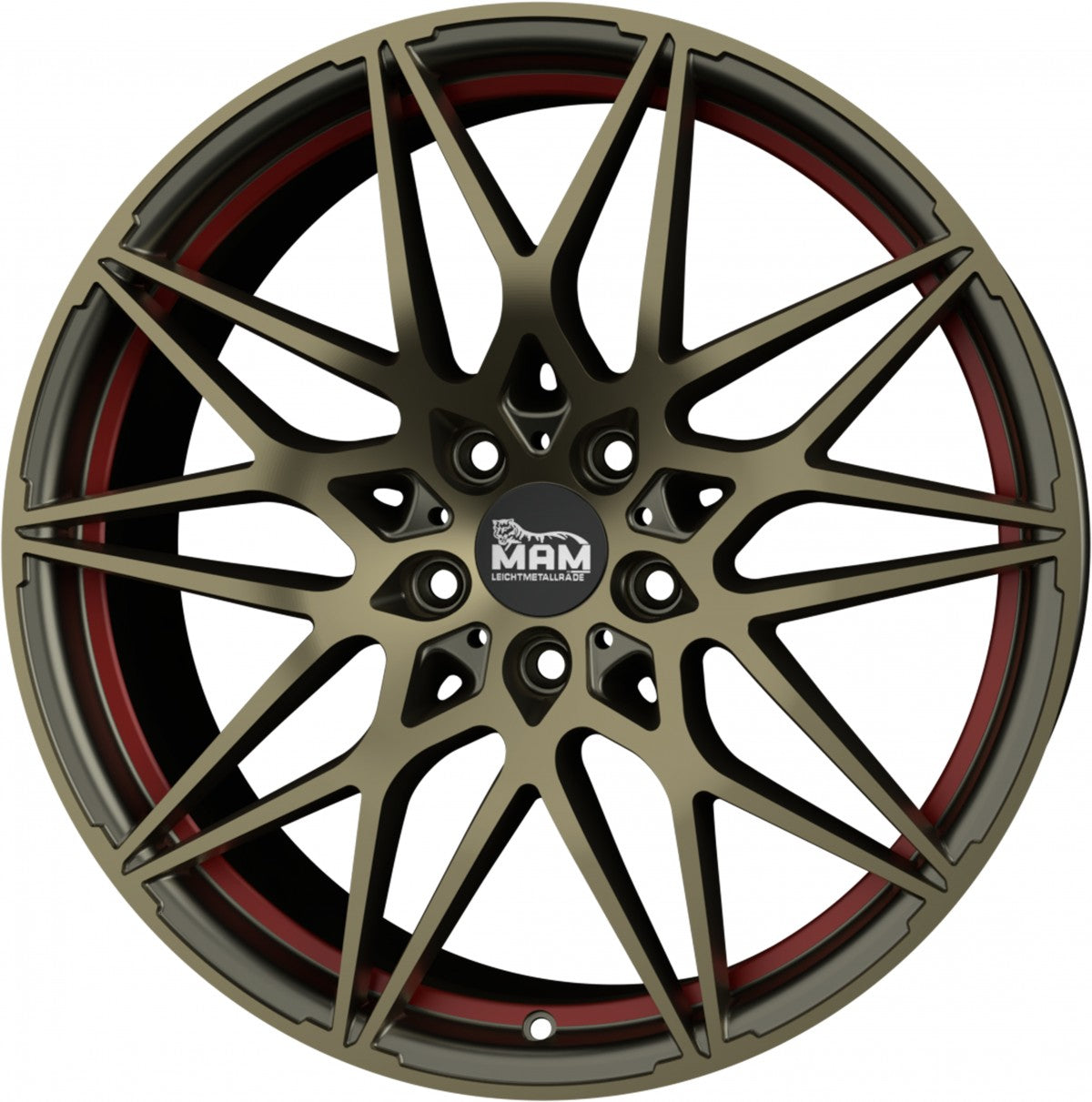 MAM B2 bronze red inside 8x18 ET45 - LK5/112 ML72.6