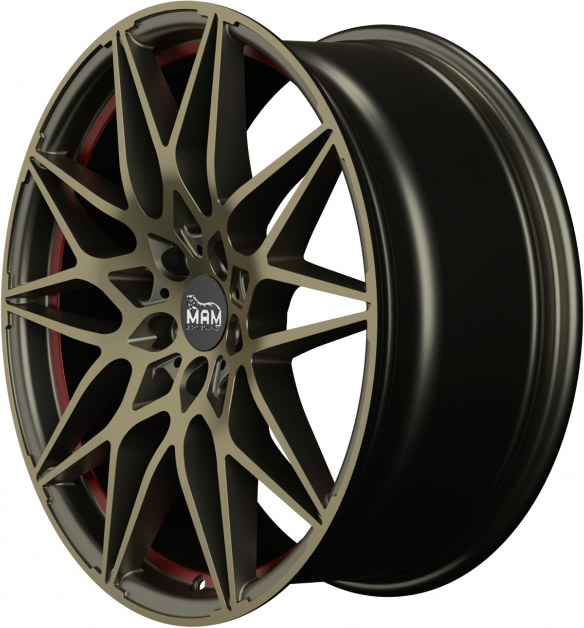 MAM B2 bronze red inside 8.5x19 ET45 - LK5/112 ML72.6