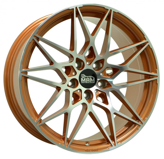 MAM B2 acid orange front polish 8.5x20 ET35 - LK5/120 ML72.6