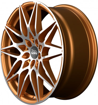 MAM B2 acid orange front polish 8.5x20 ET35 - LK5/120 ML72.6