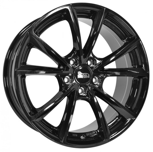 MAM A5 black painted 8x19 ET45 - LK5/112 ML66.6