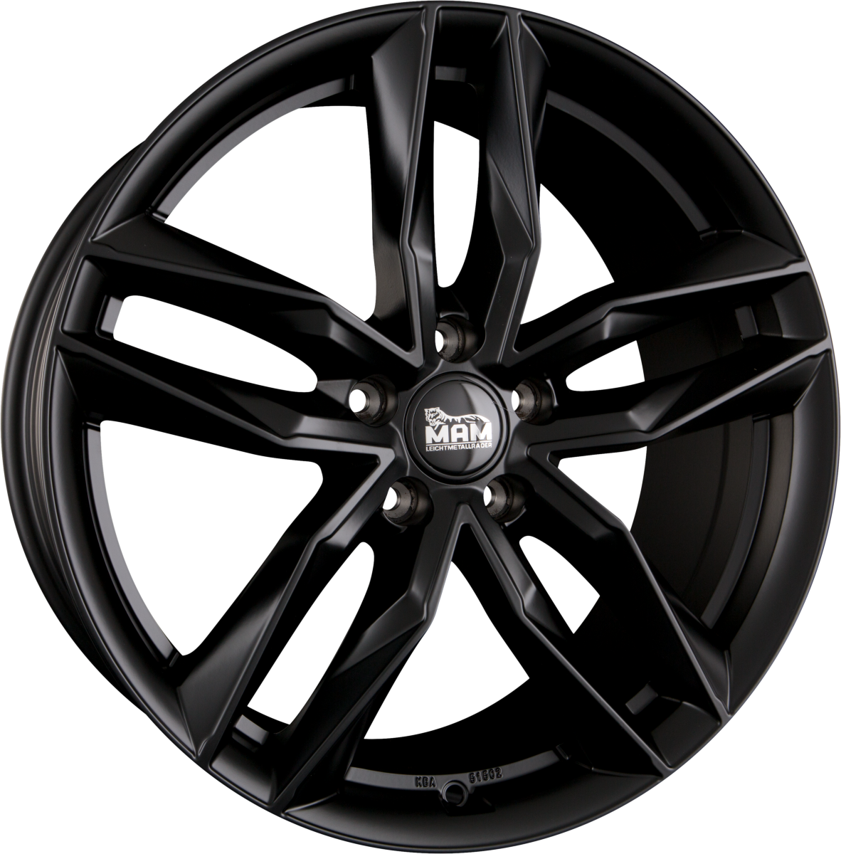MAM RS3 matt black painted Alufelge 8.5x19 Zoll ET45 LK 5x112 ML66.6 – Bild 4