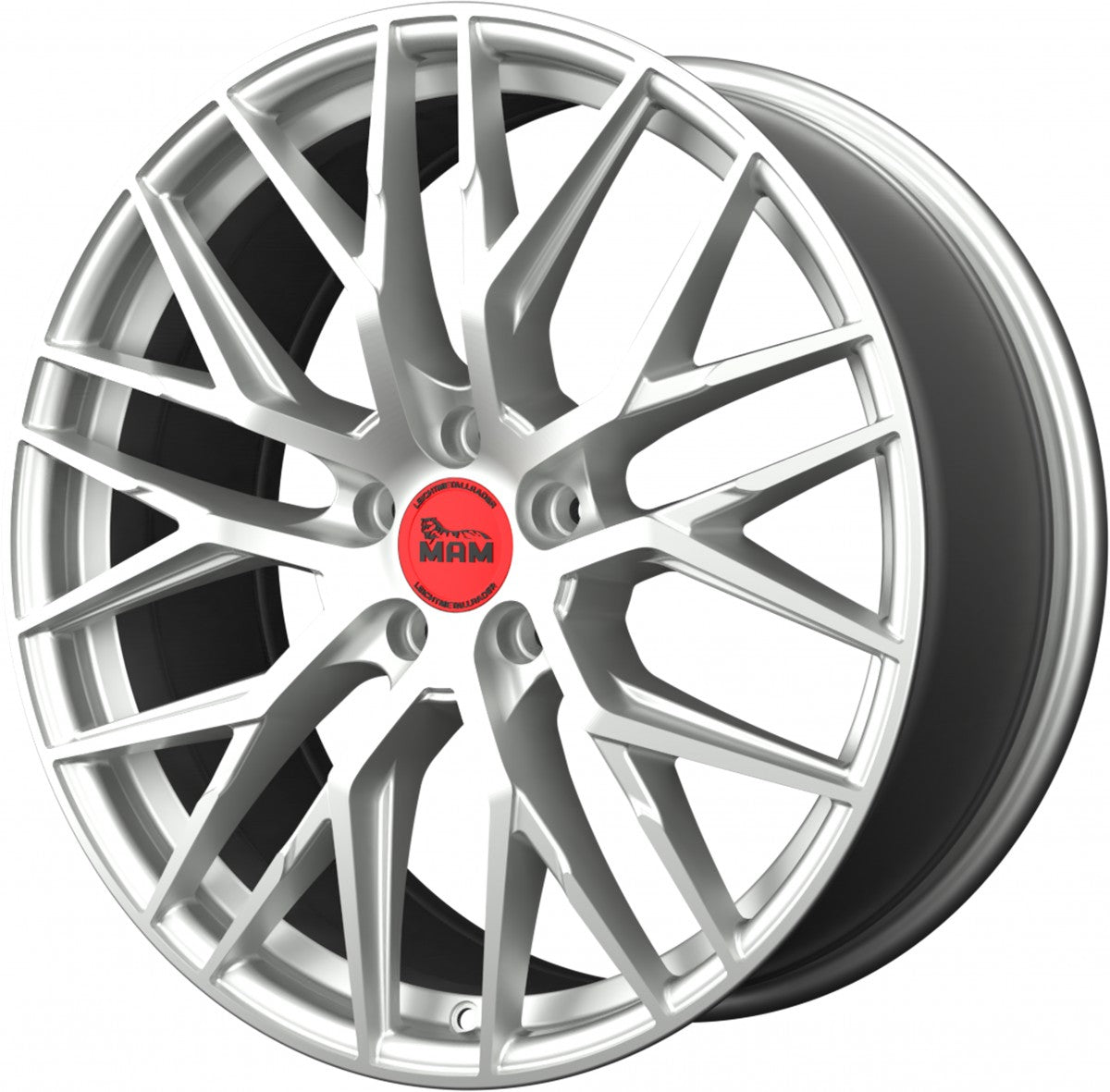 MAM RS4 matt silver painted Alufelge 8.5x20 Zoll ET30 LK 5x112 ML72.6 – Bild 6