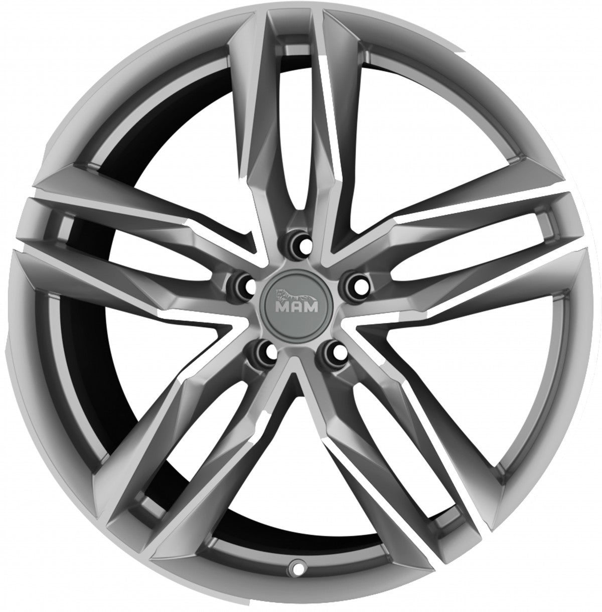 MAM RS3 palladium front polish Alufelge 8.5x20 Zoll ET45 LK 5x112 ML66.6 – Bild 5