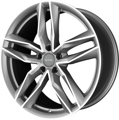 MAM RS3 palladium front polish Alufelge 8.5x20 Zoll ET45 LK 5x112 ML66.6 – Bild 6