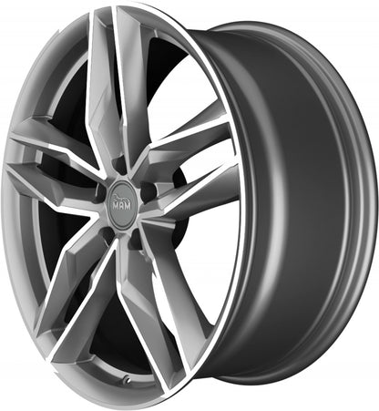 MAM RS3 palladium front polish Alufelge 8.5x20 Zoll ET45 LK 5x112 ML66.6 – Bild 7