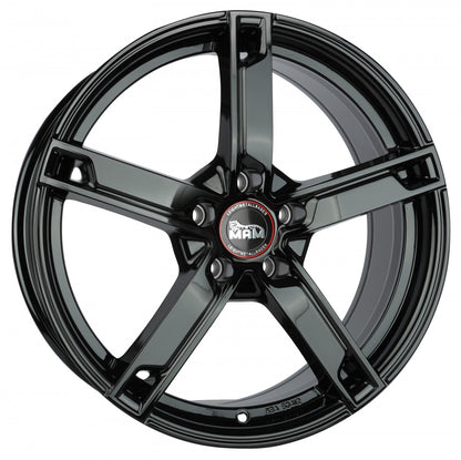 MAM W4 black painted 6.5x16 ET38 - LK5/100 ML63.4