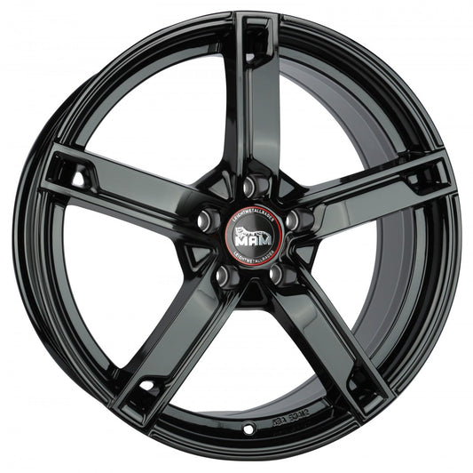 MAM W4 black painted Alufelge 6.5x16 Zoll ET38 LK 5x108 ML72.6