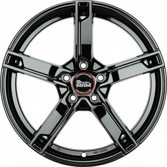 MAM W4 black painted Alufelge 6.5x16 Zoll ET38 LK 5x108 ML72.6 – Bild 2