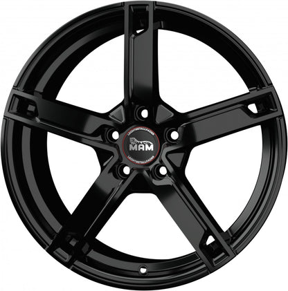 MAM W4 black painted Alufelge 6.5x16 Zoll ET38 LK 5x108 ML72.6 – Bild 5