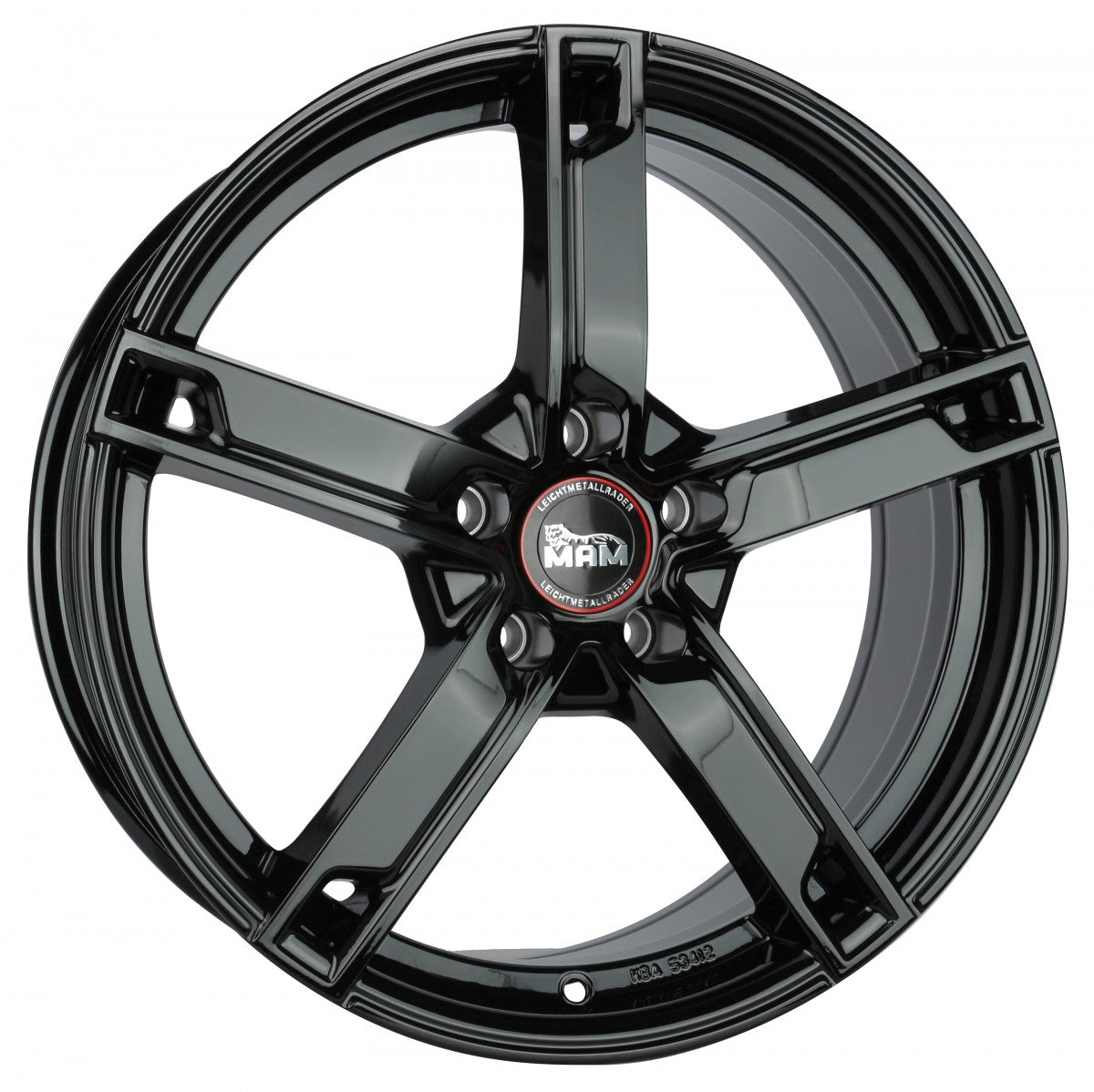 MAM W4 black painted Alufelge 6.5x16 Zoll ET38 LK 5x112 ML66.6