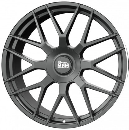MAM GT1 matt black lip polish Alufelge 9.5x19 Zoll ET42 LK 5x112 ML66.6 – Bild 5