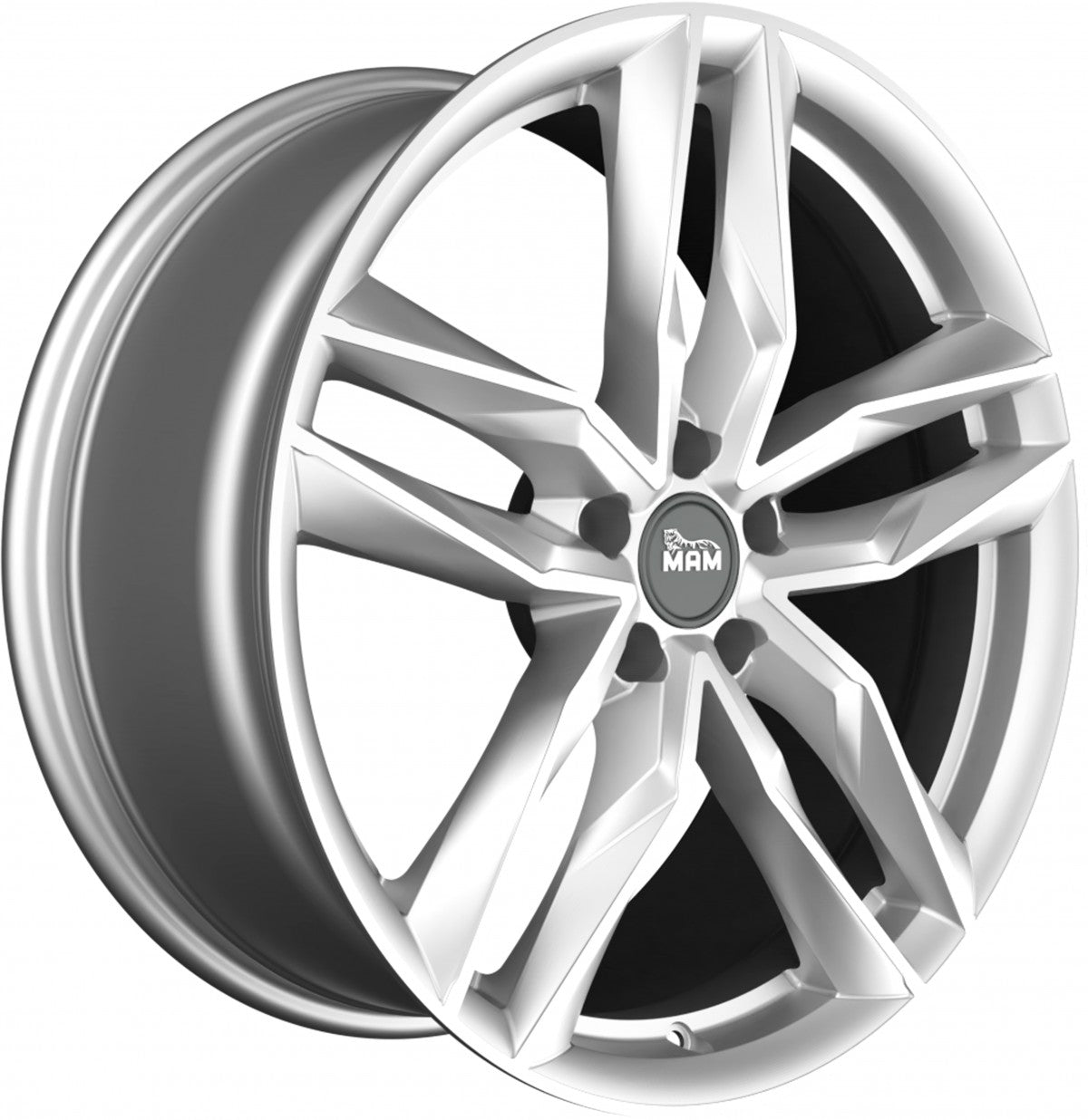 MAM RS3 silver painted 7x16 ET38 - LK5/112 ML66.6