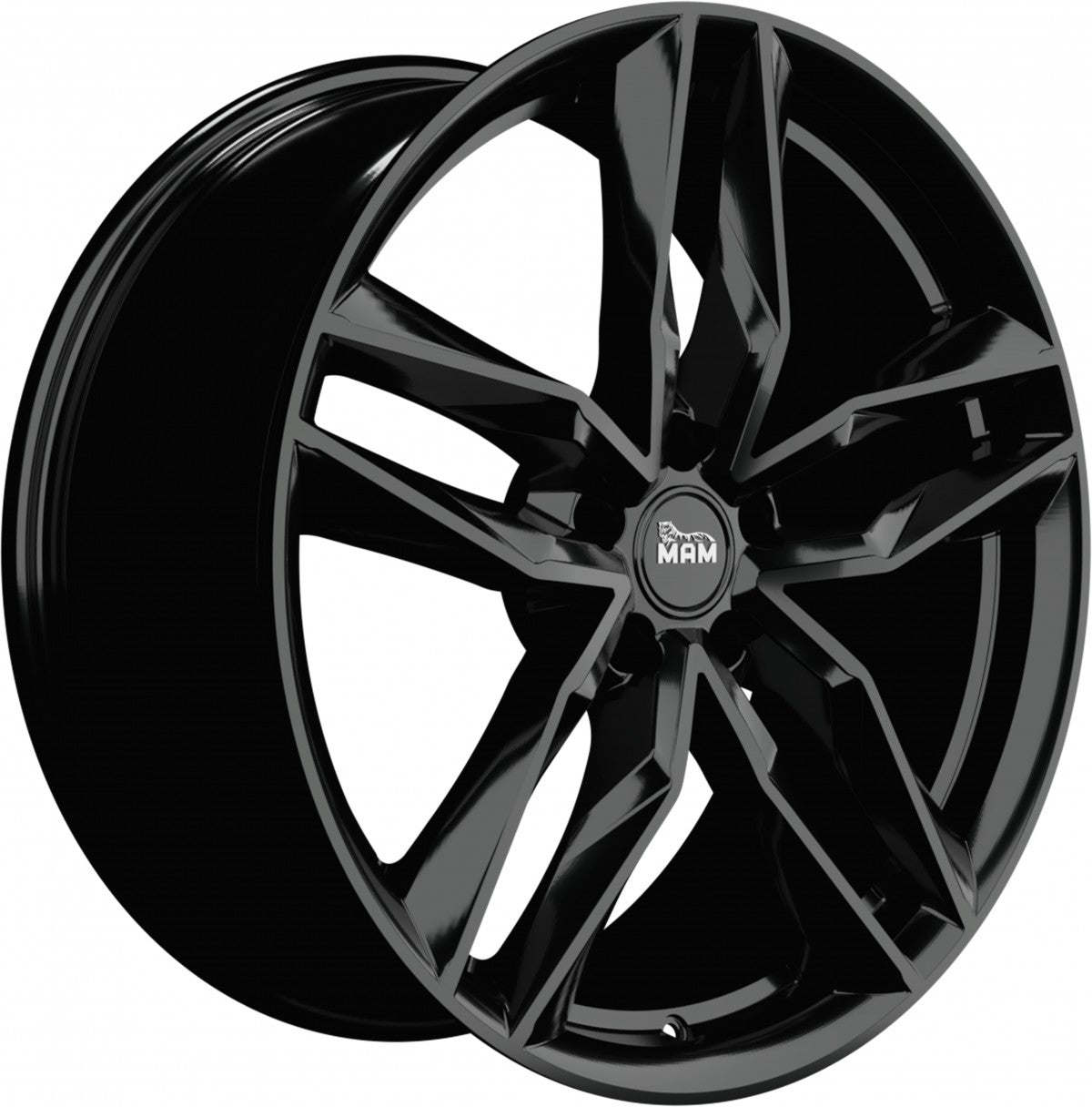 MAM RS3 black painted Alufelge 7x16 Zoll ET45 LK 5x114.3 ML72.6 – Bild 3
