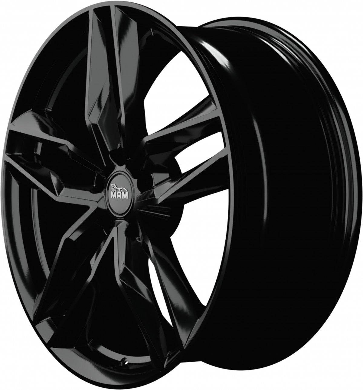 MAM RS3 black painted Alufelge 7x16 Zoll ET45 LK 5x114.3 ML72.6 – Bild 7