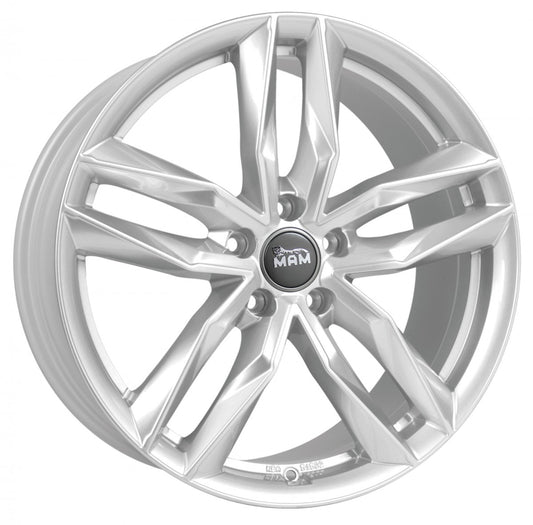 MAM RS3 silver painted 7x16 ET46 - LK5/108 ML72.6
