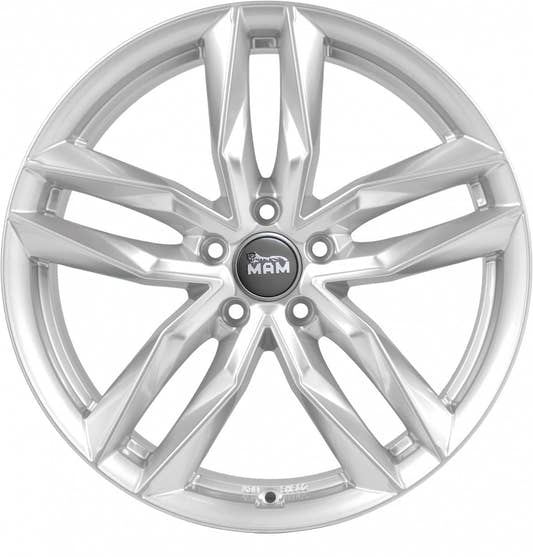 MAM RS3 silver painted 7x16 ET46 - LK5/108 ML72.6