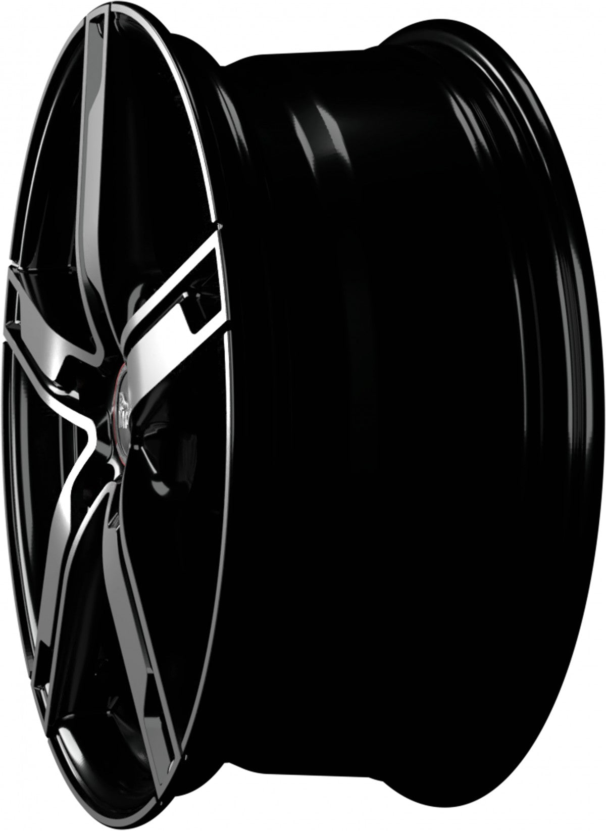 MAM W4 black front polish Alufelge 7.5x18 Zoll ET44 LK 5x112 ML66.6 – Bild 7