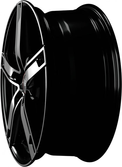 MAM W4 black front polish Alufelge 7.5x18 Zoll ET44 LK 5x112 ML66.6 – Bild 7
