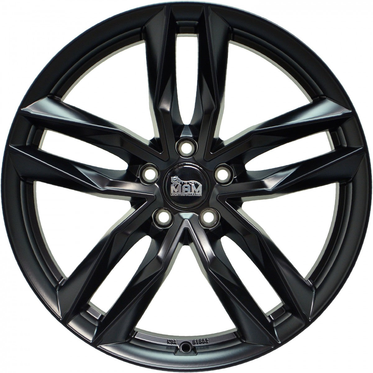 MAM RS3 matt black painted 8.5x20 ET45 - LK5/112 ML66.6