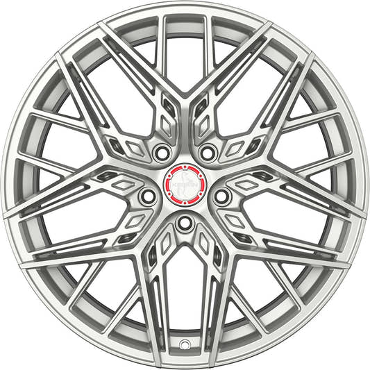 Keskin KT25 Pearl silver painted Alufelge 8.5x19 Zoll ET40 LK 5x108 ML72.6