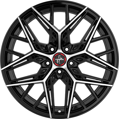 Keskin KT25 Pearl black front polish Alufelge 8.5x19 Zoll ET45 LK 5x112 ML66.6 – Bild 2