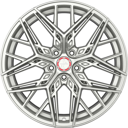 Keskin KT25 Pearl silver painted Alufelge 8.5x19 Zoll ET35 LK 5x114.3 ML72.6 – Bild 2