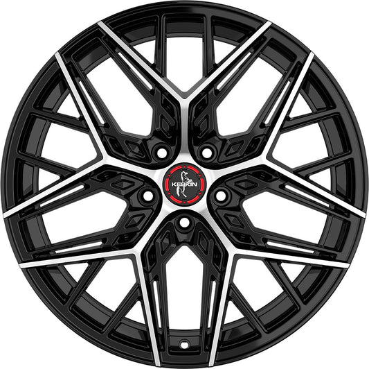Keskin KT25 Pearl black front polish 8.5x19 ET35 - LK5/120 ML72.6