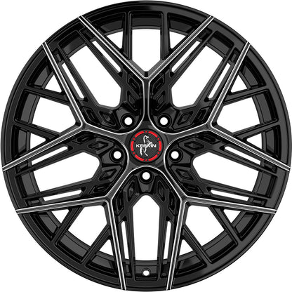Keskin KT25 Pearl black secret diamond Alufelge 8.5x19 Zoll ET35 LK 5x120 ML72.6 – Bild 2
