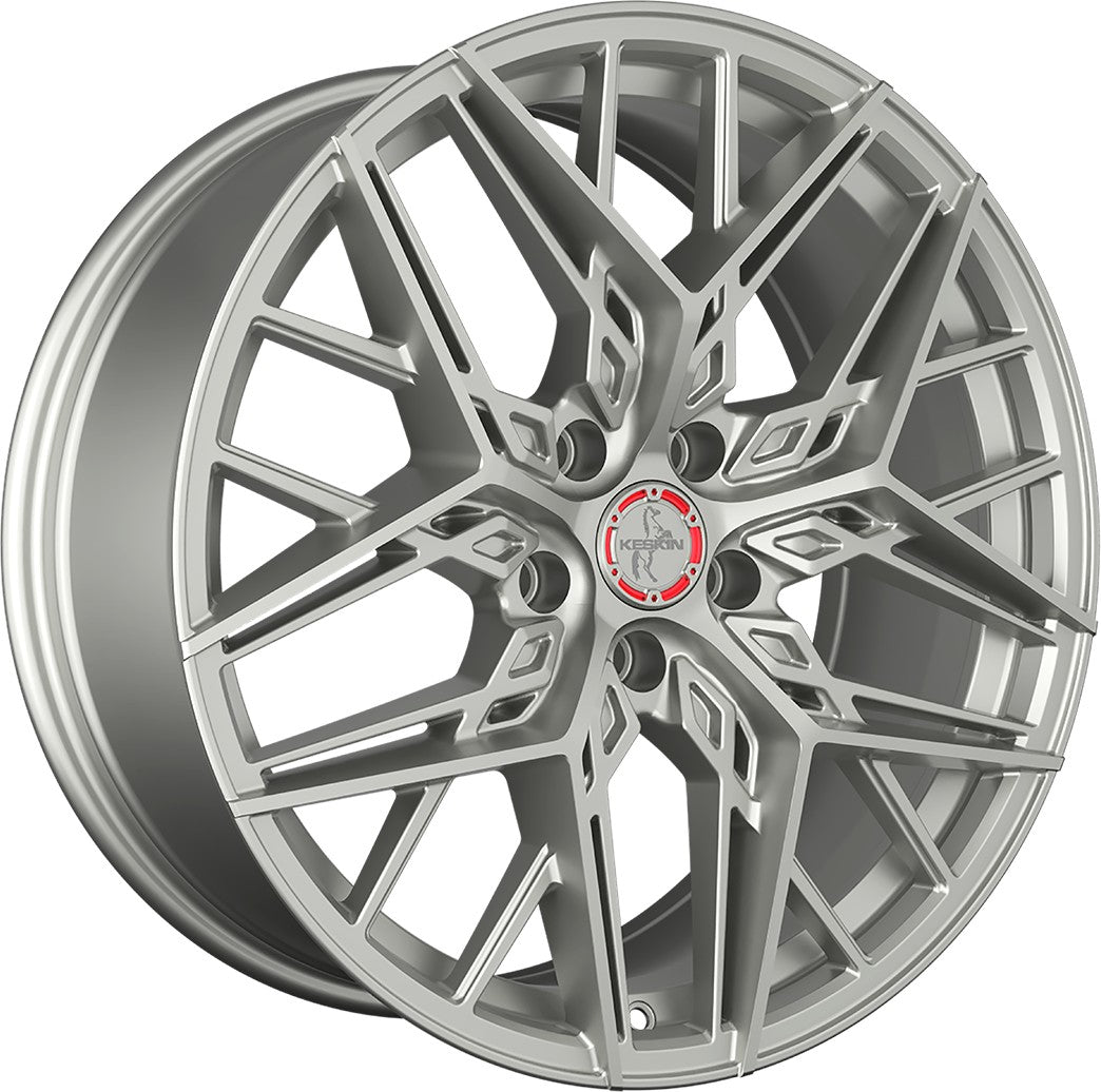 Keskin KT25 Pearl silver painted Alufelge 8.5x19 Zoll ET35 LK 5x120 ML72.6