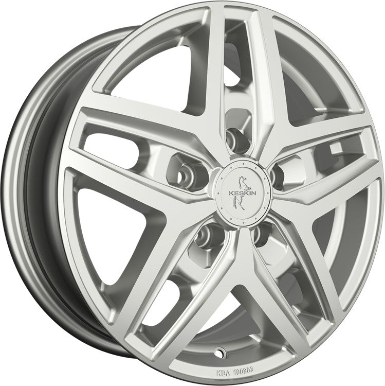 Keskin KT C1-5L Camper silver painted 6.5x16 ET66 - LK5/118 ML71.1