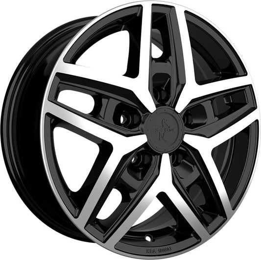 Keskin KT C1-5L Camper black front polish 6.5x16 ET66 - LK5/130 ML78.1