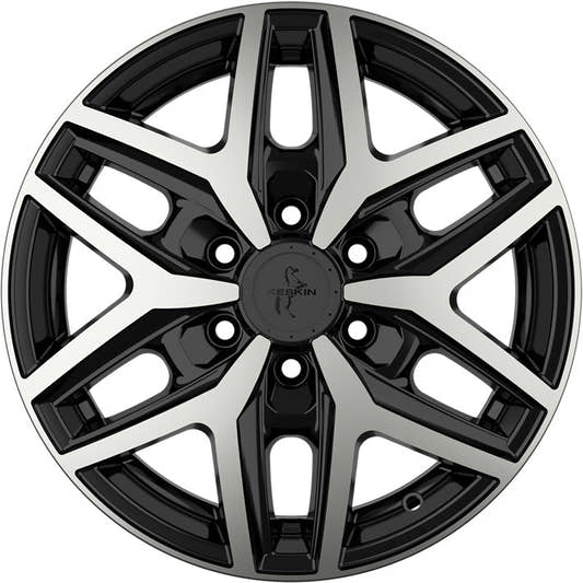 Keskin KT C1-6L Camper black front polish 6.5x16 ET60 - LK6/130 ML84.1
