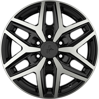 Keskin KT C1-6L Camper black front polish 6.5x16 ET60 - LK6/130 ML84.1