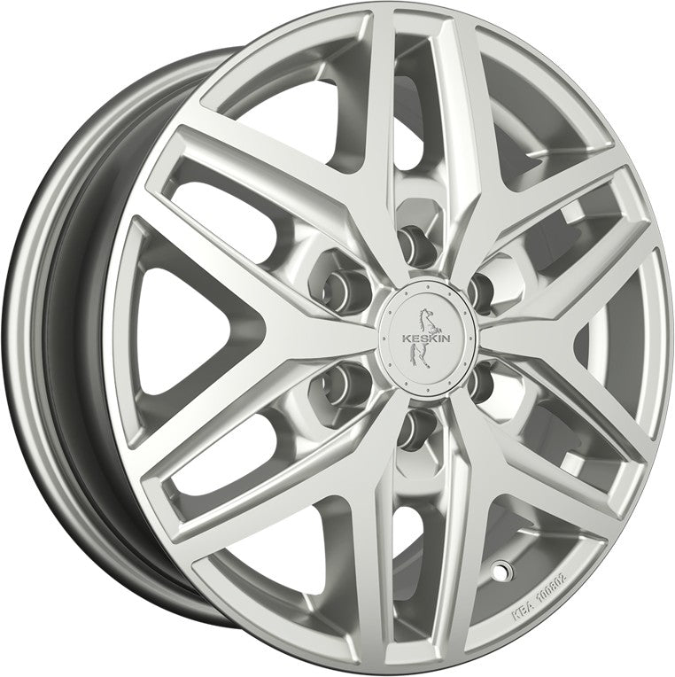 Keskin KT C1-6L Camper silver painted 6.5x16 ET60 - LK6/130 ML84.1