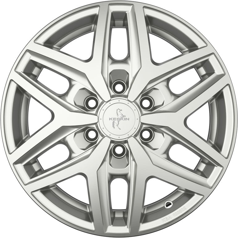 Keskin KT C1-6L Camper silver painted 6.5x16 ET60 - LK6/130 ML84.1