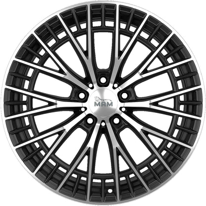 MAM GT2 black front polish 8.5x19 ET35 - LK5/120 ML72.6