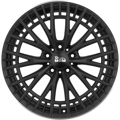 MAM GT2 matt black lip polish 8.5x19 ET35 - LK5/120 ML72.6