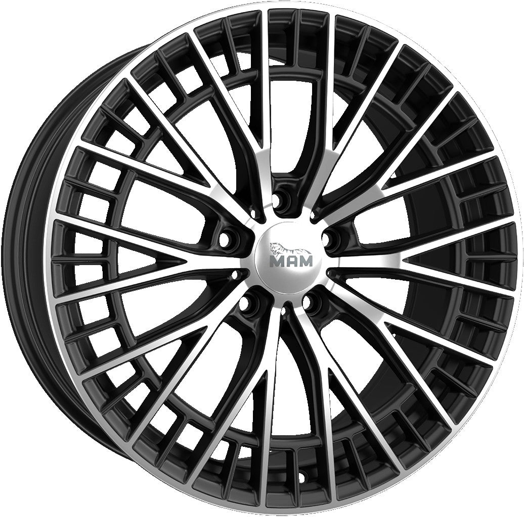 MAM GT2 black front polish 8.5x19 ET35 - LK5/114.3 ML72.6