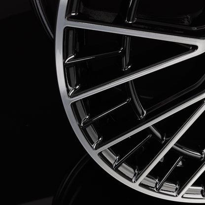 MAM GT2 black front polish Alufelge 8.5x19 Zoll ET30.1 LK 5x112 ML66.6 – Bild 7