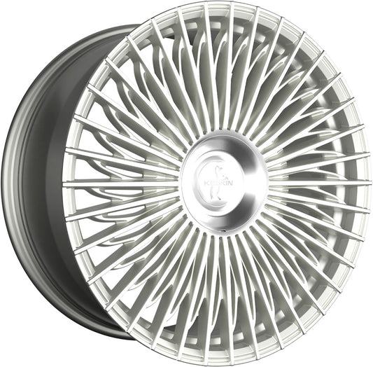 Keskin KT X1 Exclusive silver front polish 9.5x21 ET40 - LK5/114.3 ML64.1