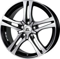 RC-Design RC26 schwarz front-poliert Alufelge 7.5x18 Zoll ET45 LK 5x114.3 ML72.6