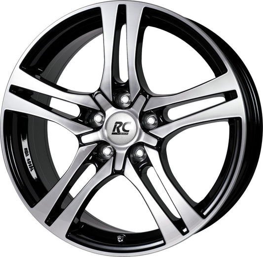RC-Design RC26 schwarz front-poliert 7.5x18 ET45 - LK5/114.3 ML72.6