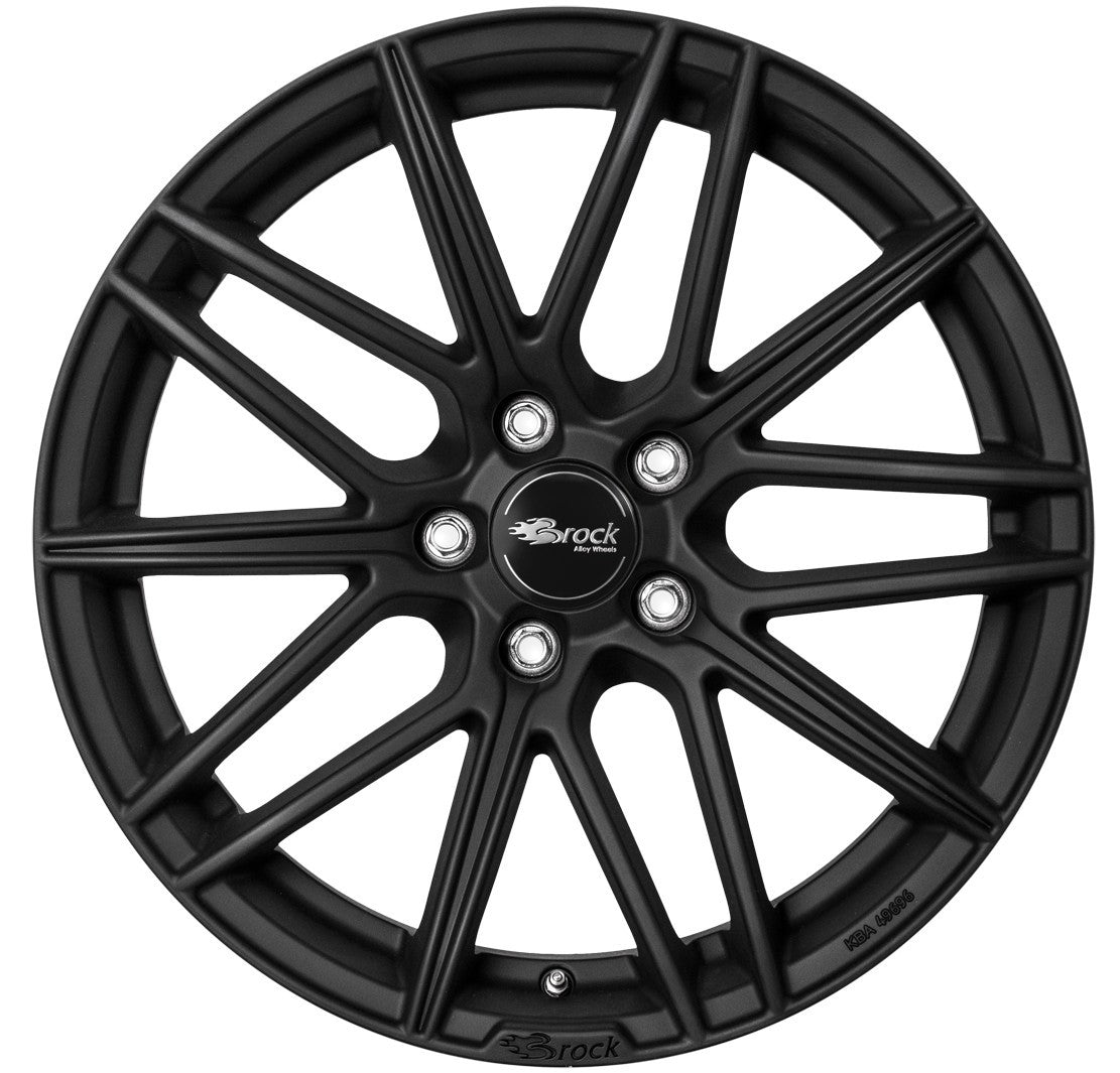 Brock B34 schwarz-matt lackiert 7.5x17 ET45 - LK5/114.3 ML72.6