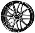 Brock B34 schwarz front-poliert 8x18 ET38 - LK5/105 ML56.6