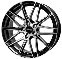 Brock B34 schwarz front-poliert Alufelge 8x18 Zoll ET30 LK 5x120 ML72.6