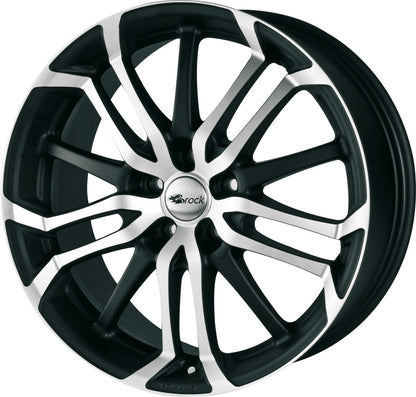 Brock B26 schwarz-matt front-poliert 7.5x17 ET38 - LK5/110 ML65.1