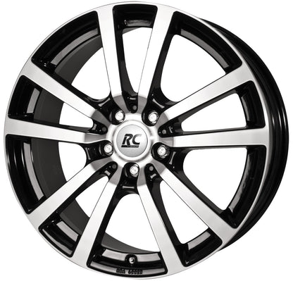 Brock / RC RC26 Schwarz Glanz Voll Poliert (SGVP) Alufelge 7.5x17 Zoll ET53 LK 5x120 ML65.1 – Bild 3